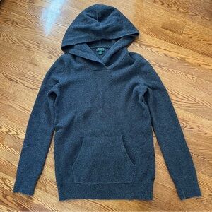 Roots Grey Cotton Wool Blend Hoodie